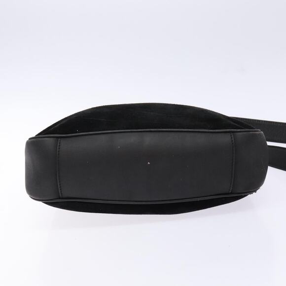 GUCCI Bamboo Shoulder Bag Suede Black Gold 001 3754 001 3754 - Picture 11 of 16